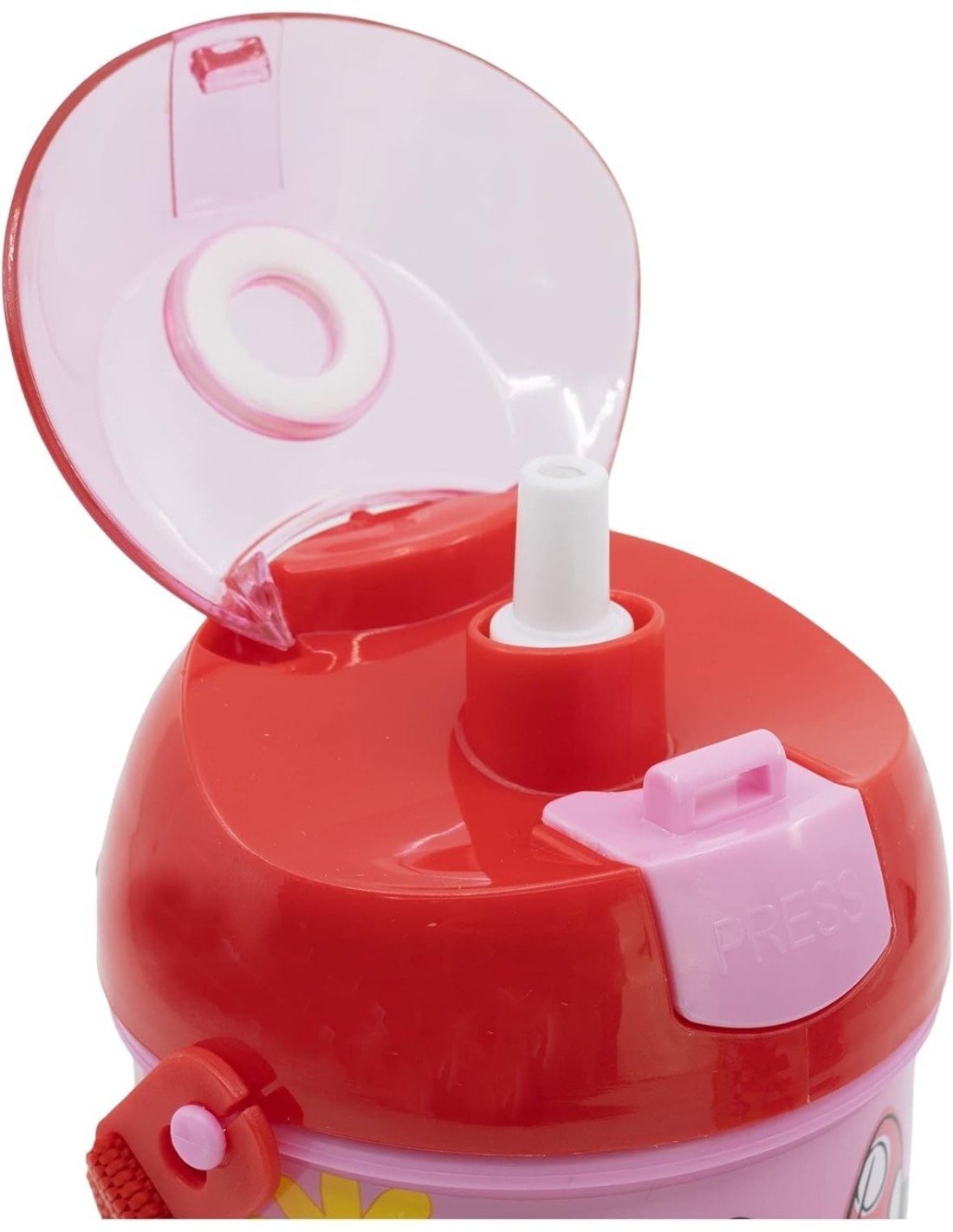 Borraccia Pop-up 450ml Plastica Rosa Minnie con Tracolla | Shop in Casa