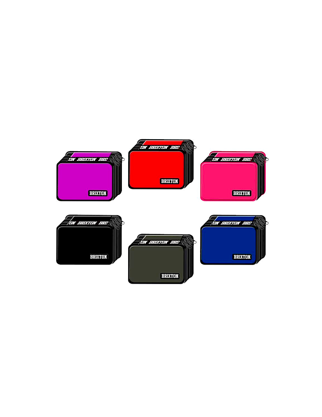 Astuccio 3 Zip Brixton Mono Assortito per Scuola | Shop in Casa