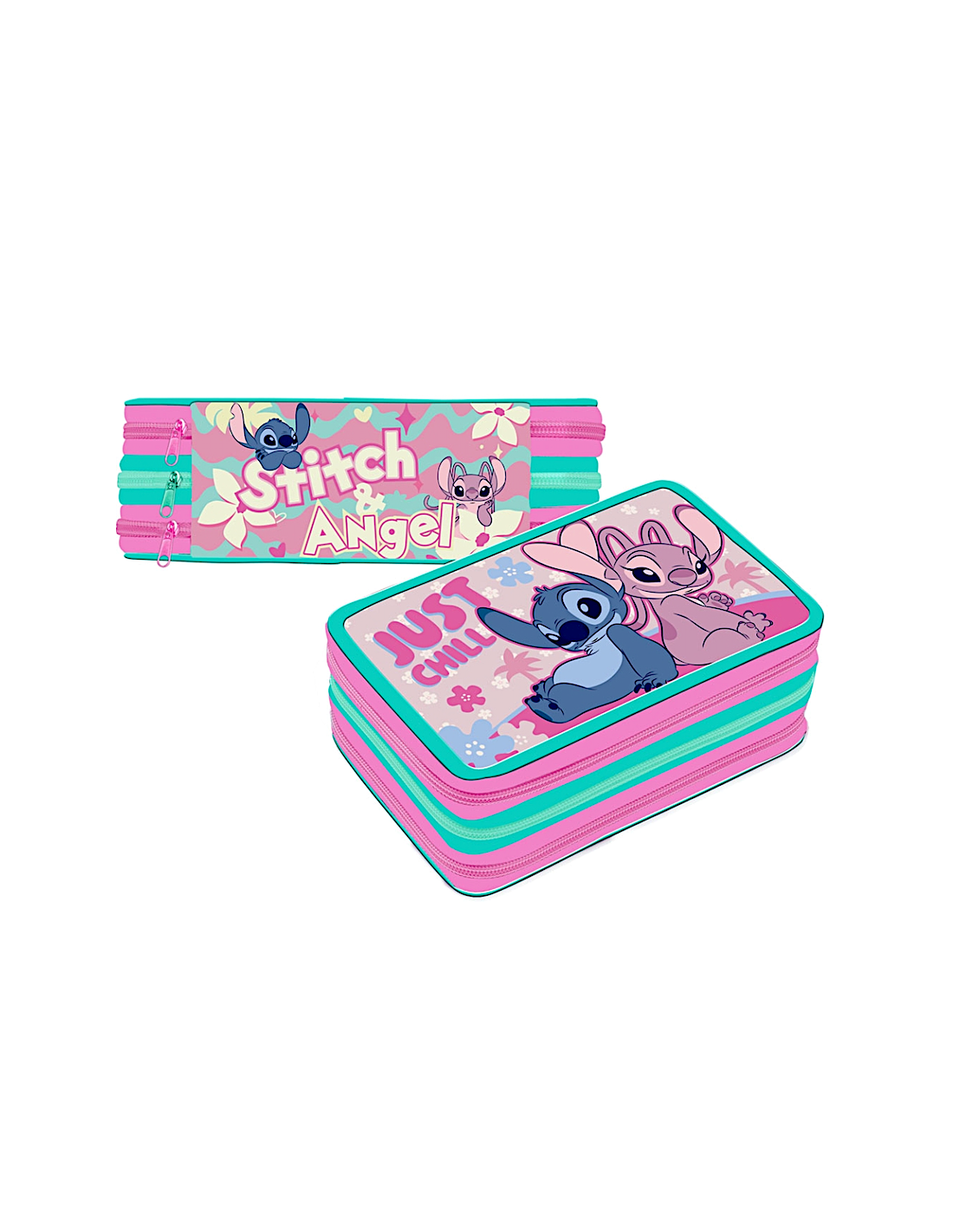 ASTUCCIO STITCH 3 ZIP PREMIUM COMPLETO SCUOLA | Shop in Casa