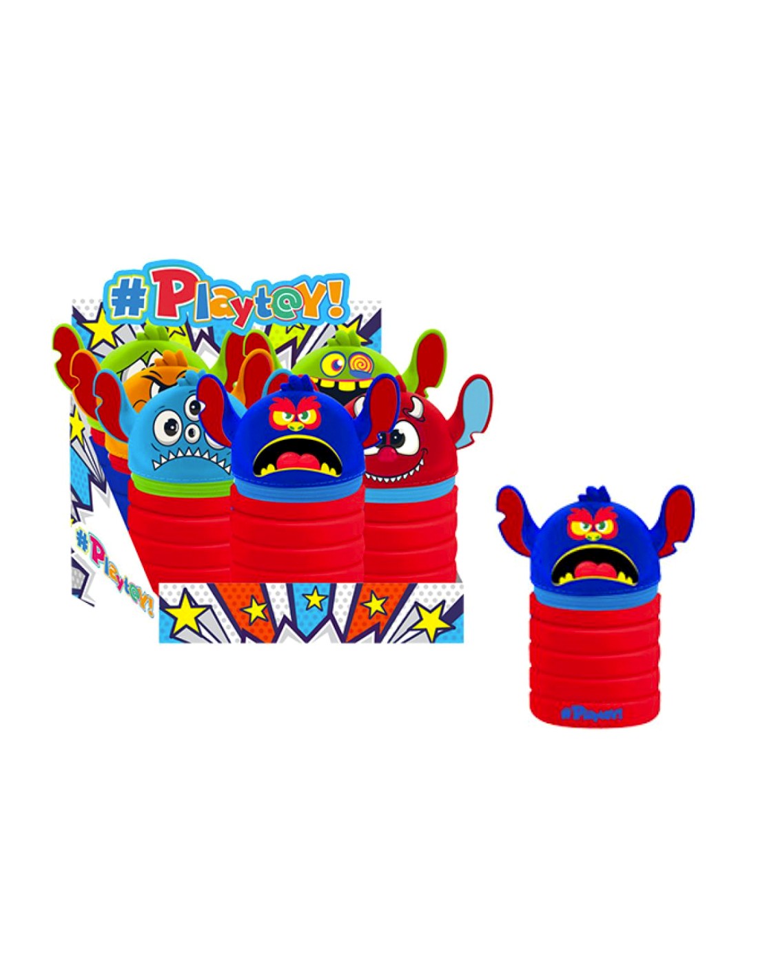 Bauletto silicone Monster Playtoy assortito, shopincasa.it
