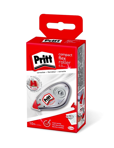 Correttore Roller Pritt Compact Flex, 10m x 6mm, Bidirezionale, Ecologico | Shop in Casa