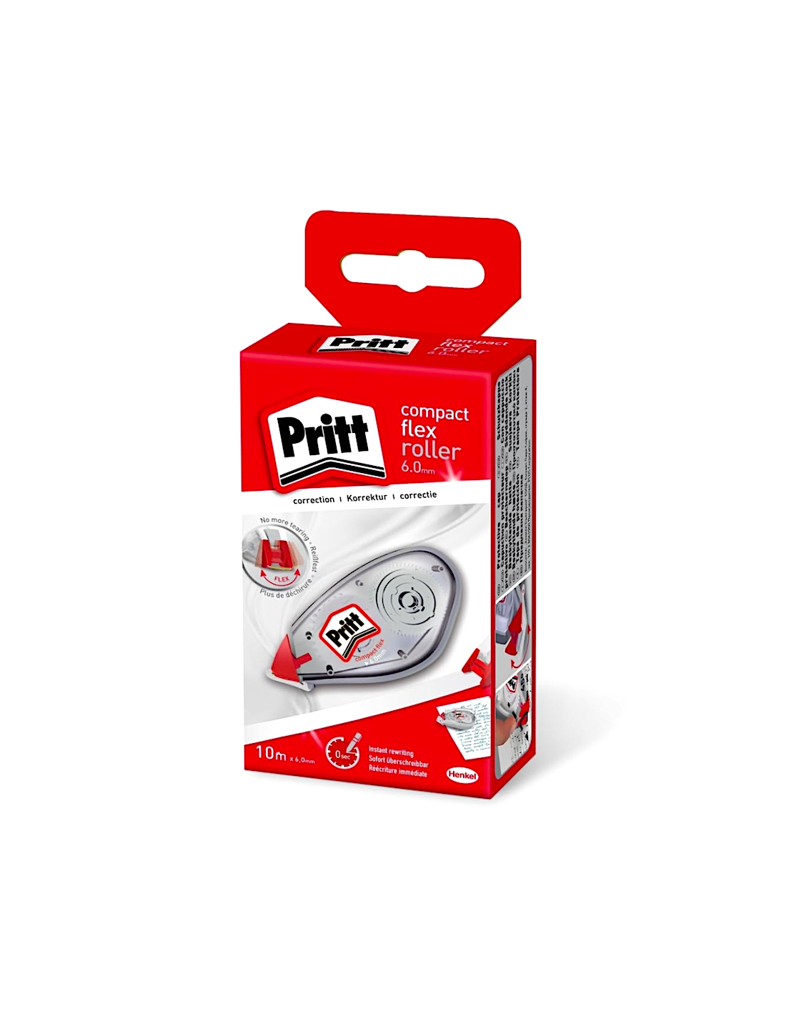 Correttore Roller Pritt Compact Flex, 10m x 6mm, Bidirezionale, Ecologico | Shop in Casa