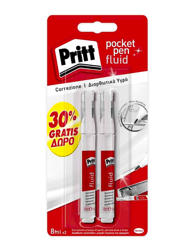 Correttore a Penna Pocket Pritt, Blister 2 Pezzi, Precisione e Qualità | Shop in Casa