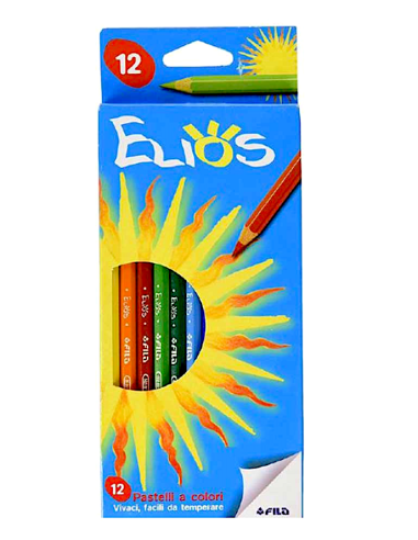 Pastelli Elios 12 Colori, Set Completo per Scuola e Arte | Shop in Casa