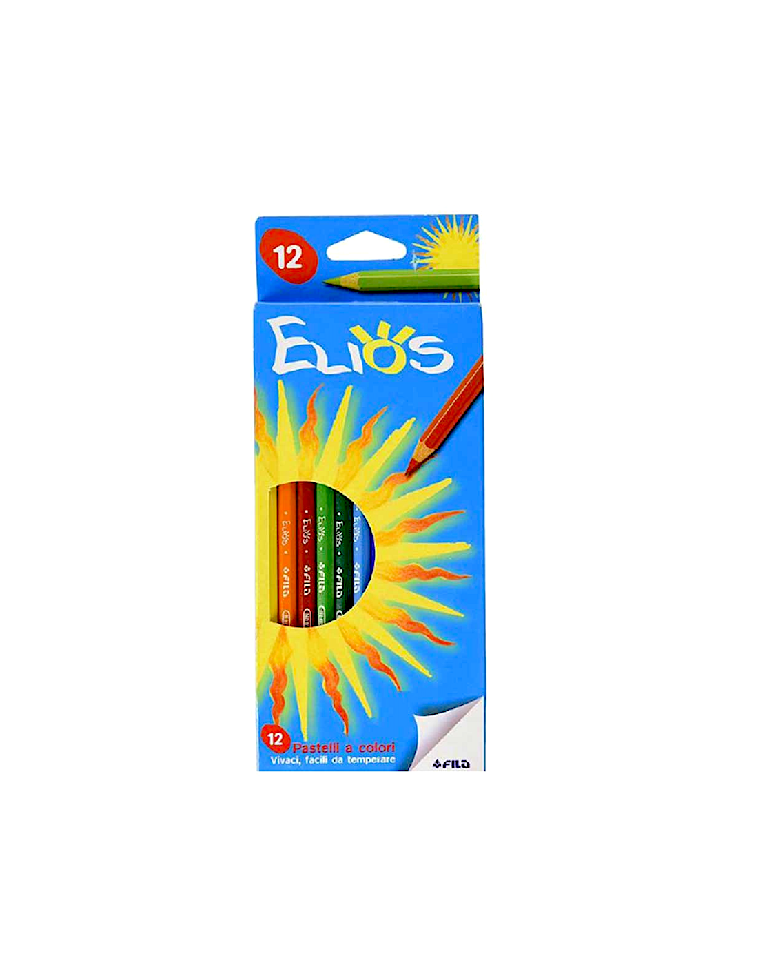 Pastelli Elios 12 Colori, Set Completo per Scuola e Arte | Shop in Casa