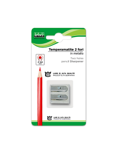 Temperino Metallo 2 Fori, Lame di Qualità, Affilatura Precisa | Shop in Casa