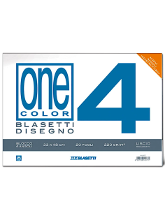 Album da disegno liscio riquadrato 33x48 cm con 20 fogli per disegni precisi.