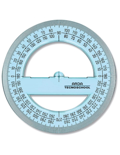 Goniometro Circolare 360°, 12 cm, Misura Angoli Precisa per Scuola e Tecnica | Shop in Casa