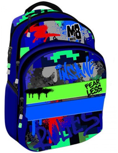 zaino teen mate boy assortito per scuola e tempo libero shopincasa.it