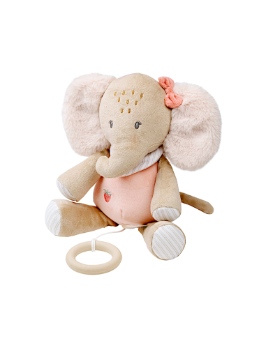 Carillon Peluche Oli Elefante con Melodia “La-Le-Lu” | Shopincasa