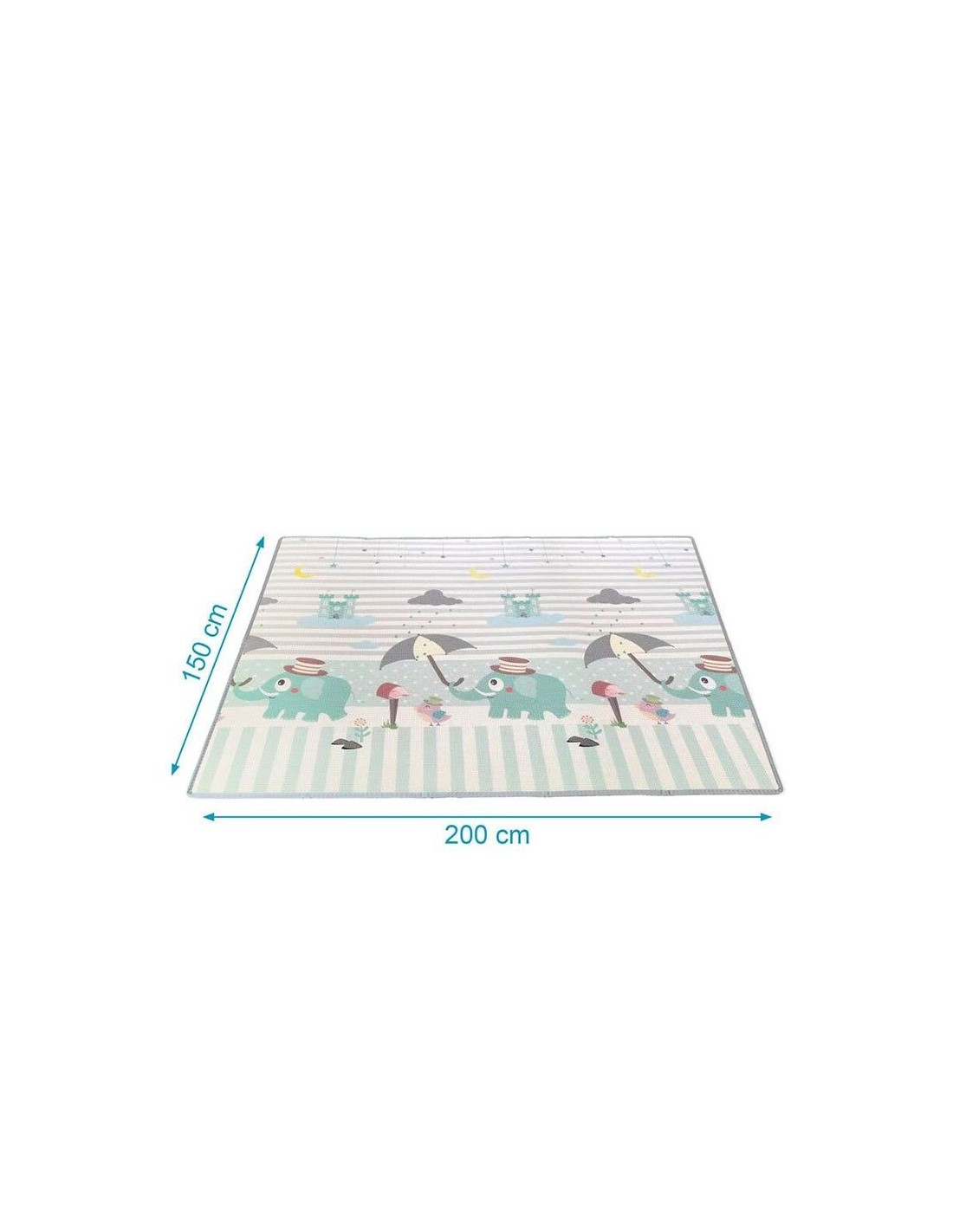 Kiokids Tappeto da Gioco Reversibile 150x200 - Impermeabile e Sicuro | Shopincasa.it