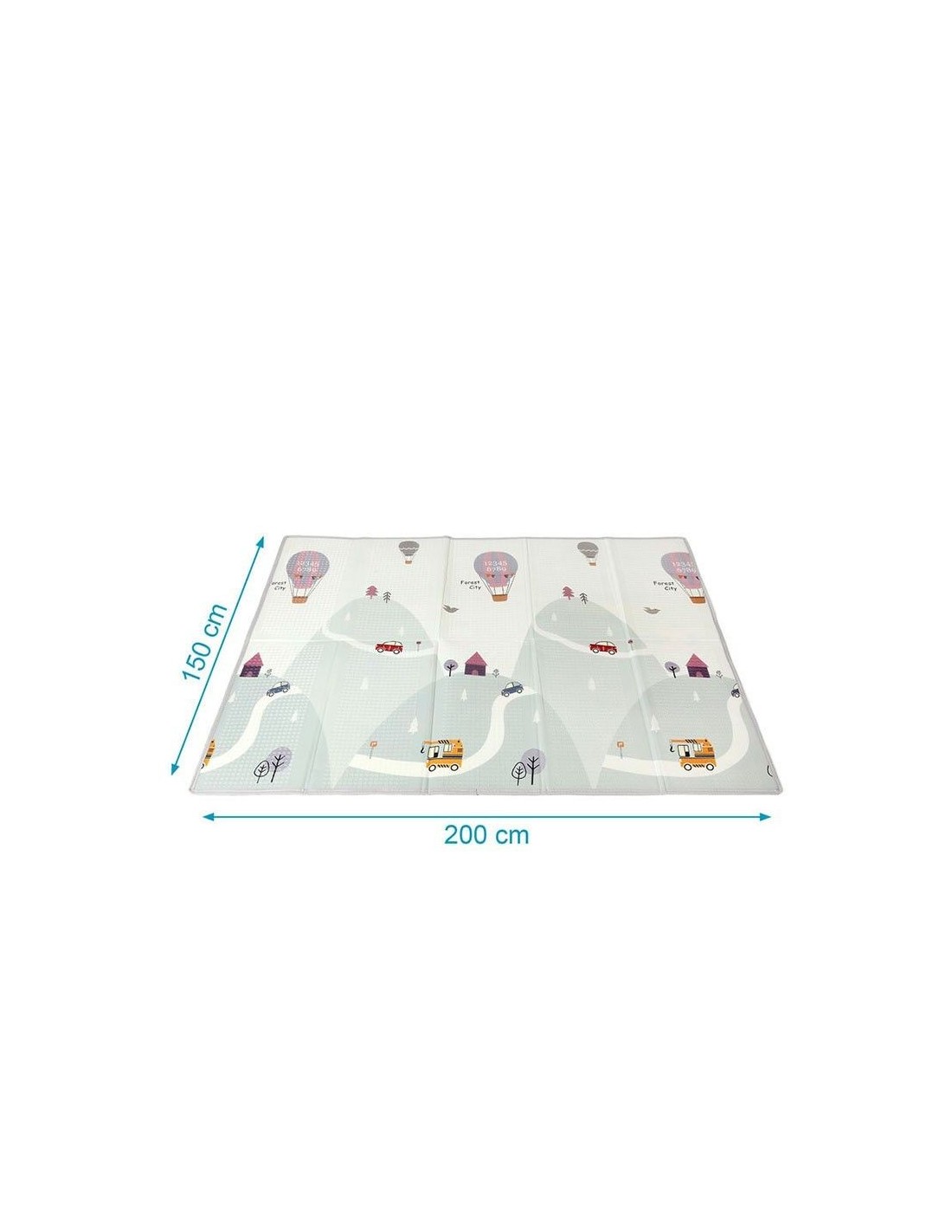 Kiokids Tappeto da Gioco Reversibile 150x200 - Impermeabile | Shopincasa.it