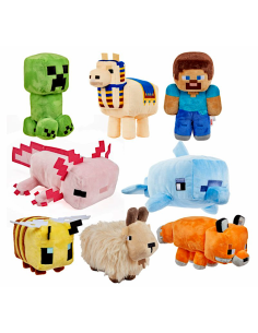Peluche Minecraft assortito Mattel HBN39 | shopincasa.it