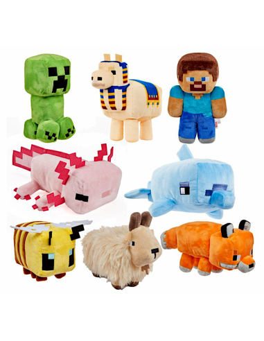 MINECRAFT HBN39 PELUCHE BASE ASSORTITO