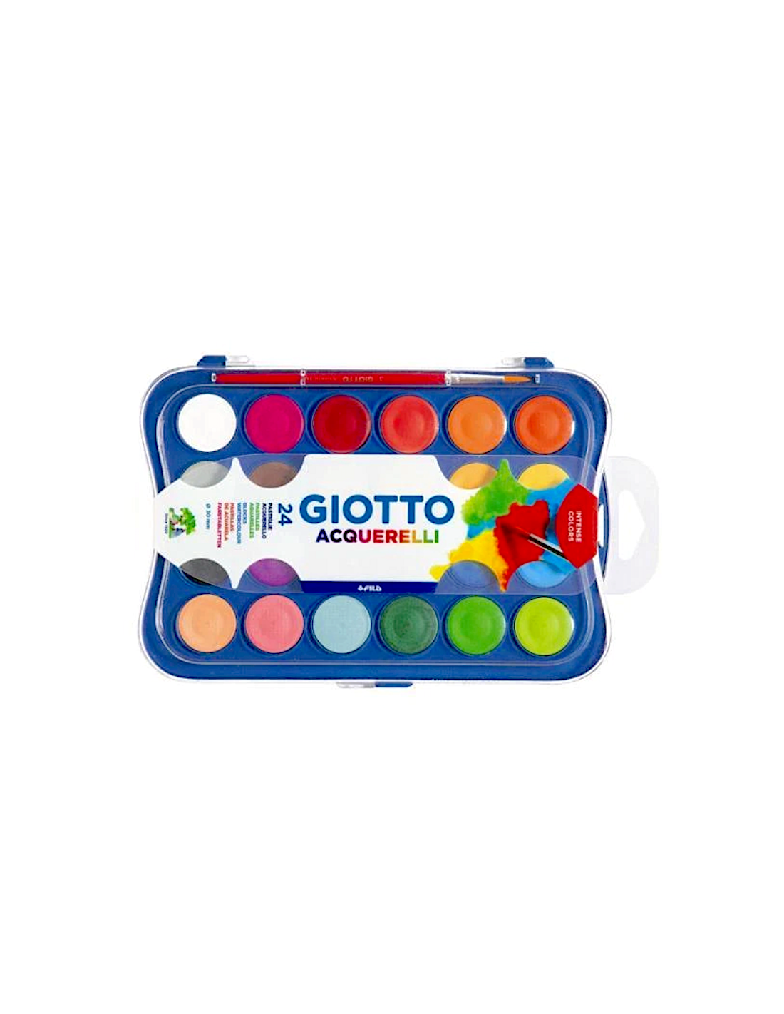 Giotto Acquerelli 24 Colori + Pennello – Tempere a Base d’Acqua | Shopincasa.it