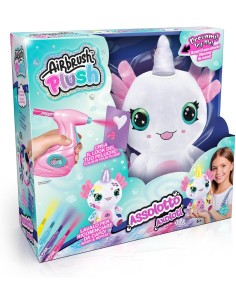 GIOCATTOLO PUBBLICIZZATO: vendita online Airbrush Plush Axolotl 32 cm – Peluche Interattivo con Aerografo, Stencil, Luci e Gu...