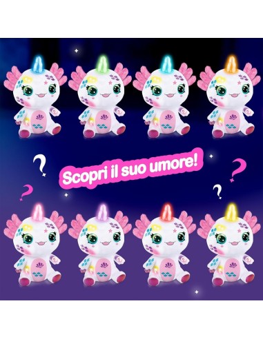 GIOCATTOLO PUBBLICIZZATO: vendita online Airbrush Plush Axolotl 32 cm – Peluche Interattivo con Aerografo, Stencil, Luci e Gu...