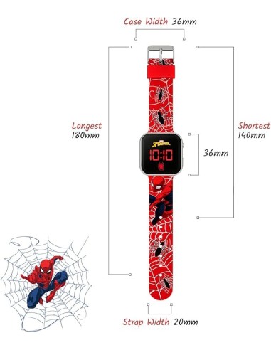 GIOCATTOLO PUBBLICIZZATO: vendita online Orologio LED Spiderman per Bambini con Display Digitale in offerta