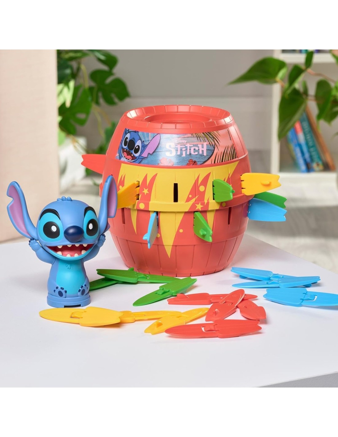 GIOCHI DI SOCIETA'E PUZZLE: vendita online Stitch Pop‑Up Disney – Gioco da Tavolo Interattivo con Barile e Tavole da Surf in ...