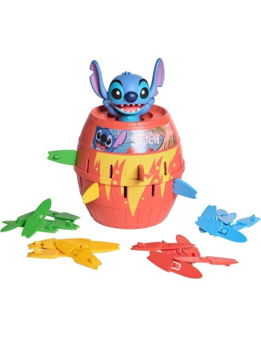 GIOCHI DI SOCIETA'E PUZZLE: vendita online Stitch Pop‑Up Disney – Gioco da Tavolo Interattivo con Barile e Tavole da Surf in ...