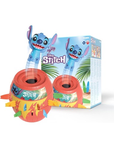 GIOCHI DI SOCIETA'E PUZZLE: vendita online Stitch Pop‑Up Disney – Gioco da Tavolo Interattivo con Barile e Tavole da Surf in ...