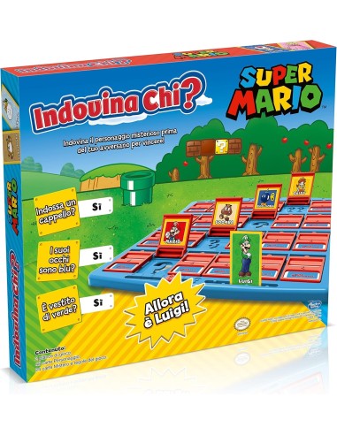 GIOCHI DI SOCIETA'E PUZZLE: vendita online Indovina Chi? Super Mario – Gioco da Tavolo Family Edition con 24 Personaggi Iconi...