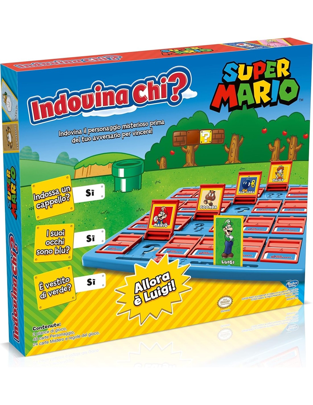 GIOCHI DI SOCIETA'E PUZZLE: vendita online Indovina Chi? Super Mario – Gioco da Tavolo Family Edition con 24 Personaggi Iconi...
