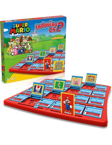 GIOCHI DI SOCIETA'E PUZZLE: vendita online Indovina Chi? Super Mario – Gioco da Tavolo Family Edition con 24 Personaggi Iconi...