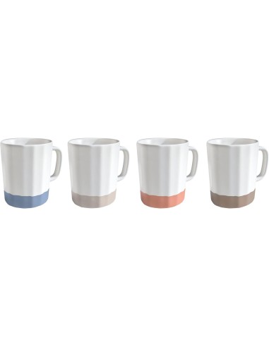 TAZZE CAFFE' E LATTE: vendita online Set 4 Tazzine Caffè 80 ml Pedrini – 4 Colori Assortiti in offerta