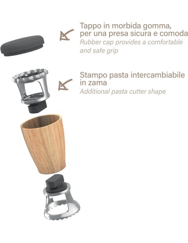 TAGLIAPASTA 04GD251 FORMA RAVIOLO 2 IN 1 su Shop in Casa