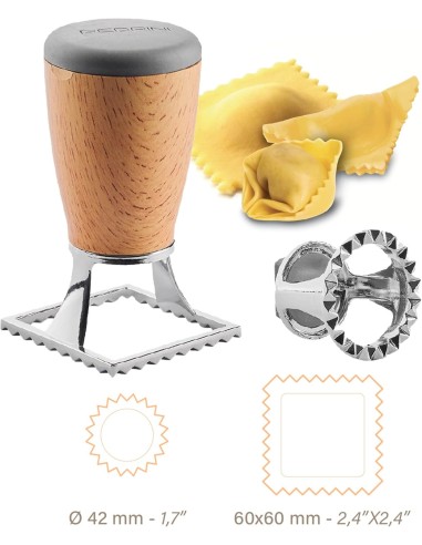 TAGLIAPASTA 04GD251 FORMA RAVIOLO 2 IN 1 su Shop in Casa