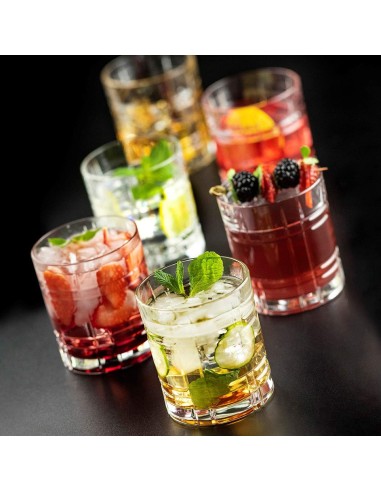 BICCHIERI ACQUA VINO BIBITA: vendita online Set 6 Bicchieri Any RCR Cristalleria Italiana – Double Old Fashioned 34 cl in Eco...