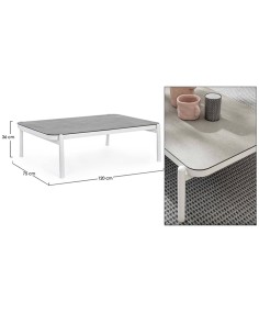 TAVOLINO FLORENCIA 120X75 BIANCO