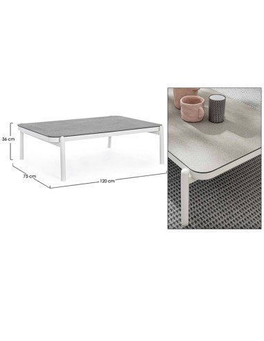 TAVOLINO FLORENCIA 120X75 BIANCO