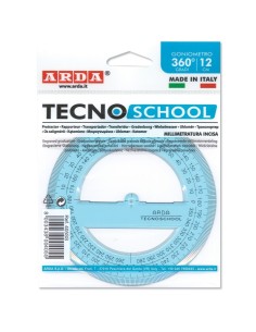 Goniometro Circolare 360°, 12 cm, Misura Angoli Precisa per Scuola e Tecnica | Shop in Casa