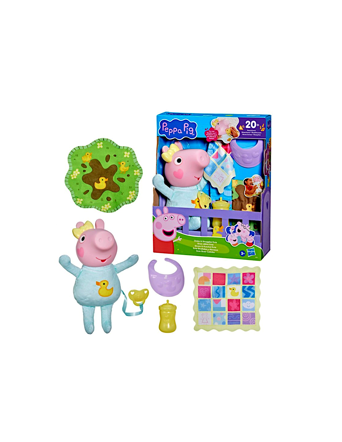 Peppa Pig Bambola Interattiva Baby Evie 28 cm con accessori | shopincasa.i