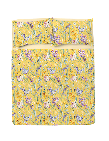 COMPLETO LETTO PIAZZA E MEZZA NATURA COTONE