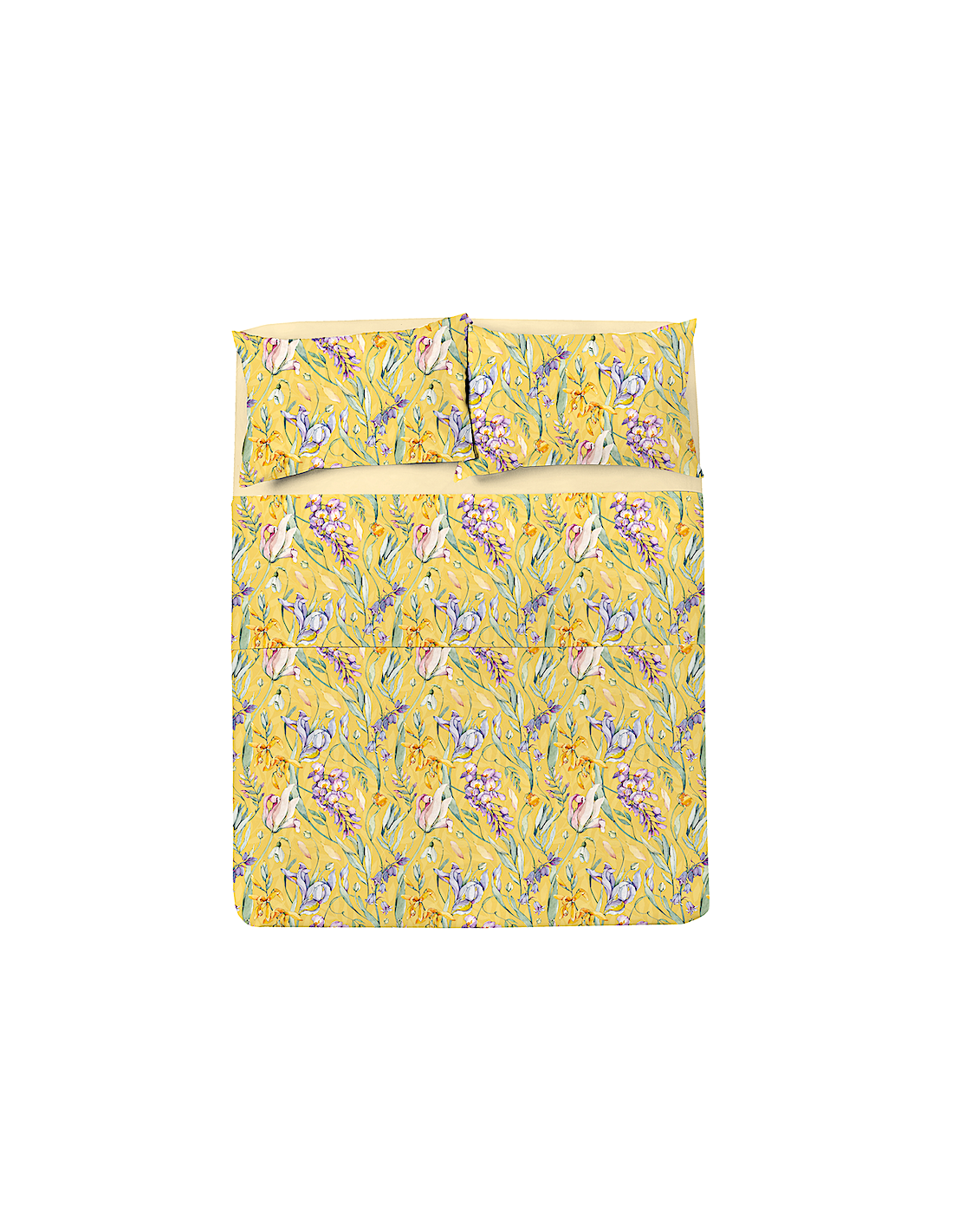 COMPLETO LETTO PIAZZA E MEZZA NATURA COTONE