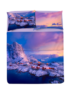 COMPLETO LETTO MATRIMONIALE NORDIC COTONE