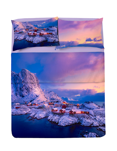 COMPLETO LETTO MATRIMONIALE NORDIC COTONE