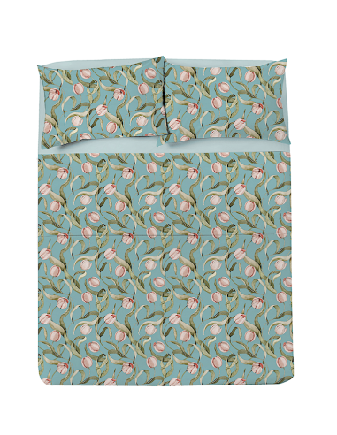 COMPLETTO LETTO MATRIMONIALE TROPICAL COTONE
