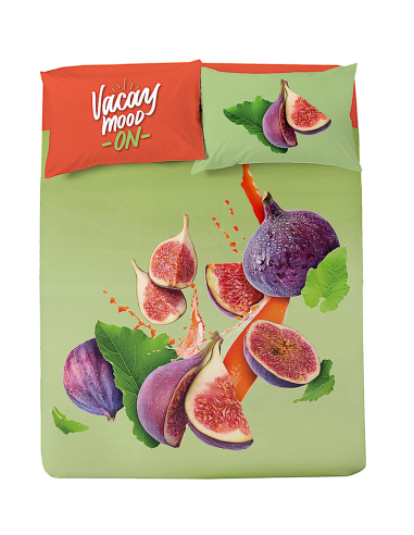 COMPLETO LETTO MATRIMONIALE FRUTTA COTONE