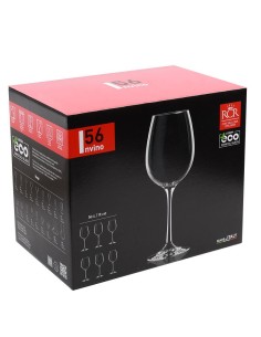 CALICI VINO E SPUMANTE: vendita online Set 6 Calici RCR Invino 56 cl – Cristallo Luxion Eco‑Friendly in offerta 2