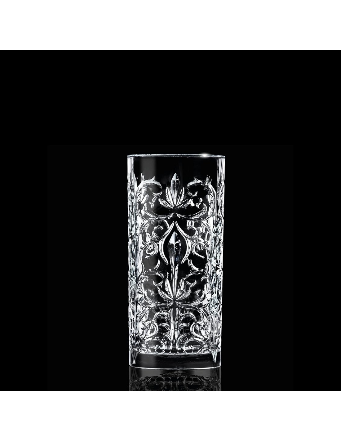 BICCHIERI LIQUORI E BIRRA: vendita online Set 6 Bicchieri RCR Tattoo Highball 36,8 cl – Cristallo Luxion Eco‑Crystal in offerta