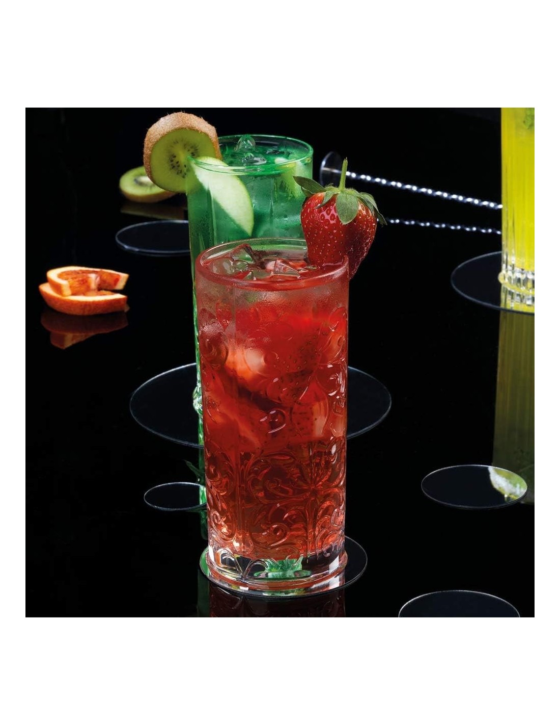 BICCHIERI LIQUORI E BIRRA: vendita online Set 4 Bicchieri RCR Mixology Highball 36 cl – Eco‑Crystal Italiana in offerta