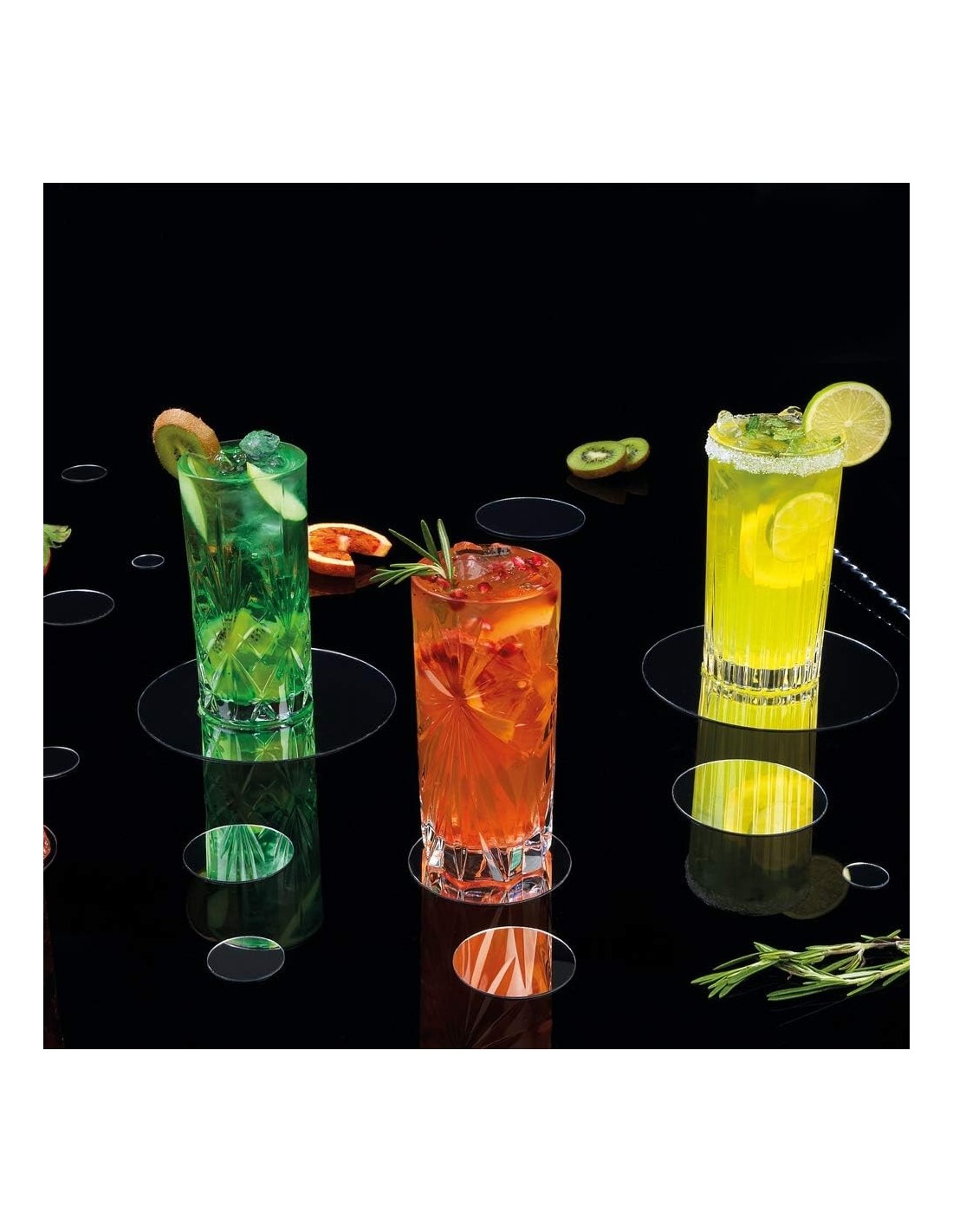 BICCHIERI LIQUORI E BIRRA: vendita online Set 4 Bicchieri RCR Mixology Highball 36 cl – Eco‑Crystal Italiana in offerta