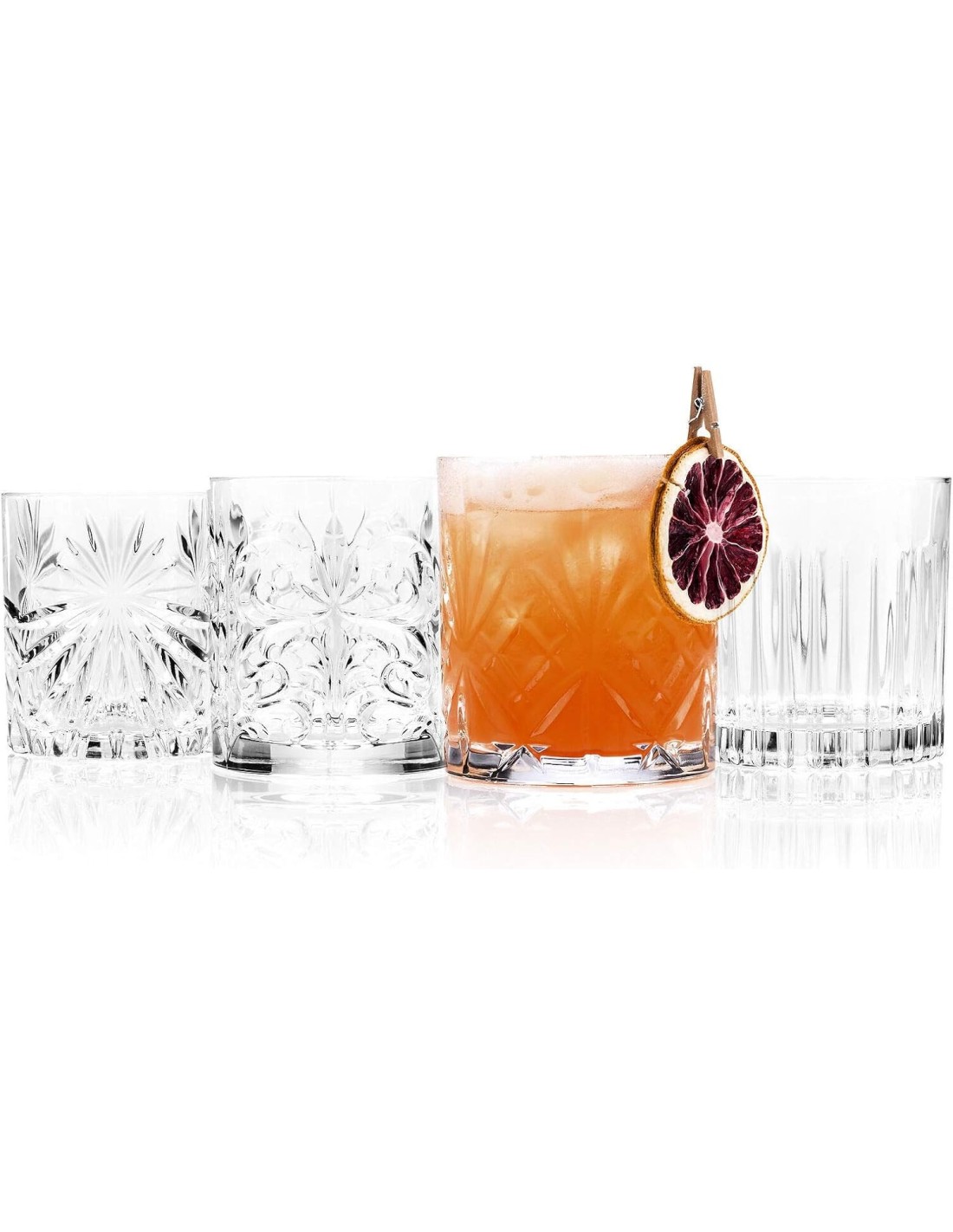 BICCHIERI LIQUORI E BIRRA: vendita online Set 4 Bicchieri RCR Mixology DOF 31 cl – Cristallo Eco‑Luxion, mix design esclusivi...