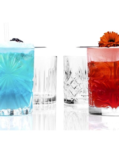BICCHIERI LIQUORI E BIRRA: vendita online Set 4 Bicchieri RCR Mixology DOF 31 cl – Cristallo Eco‑Luxion, mix design esclusivi...