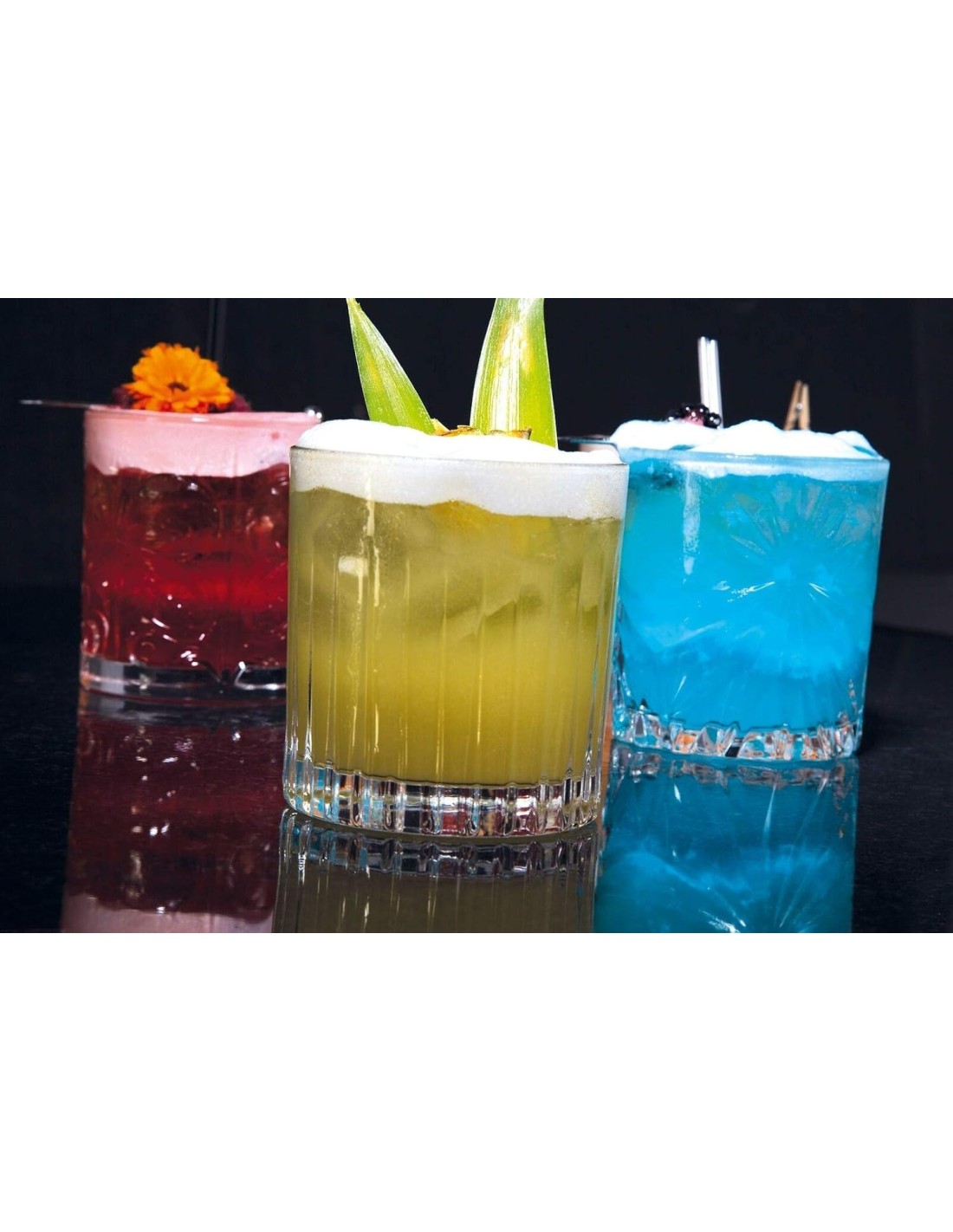BICCHIERI LIQUORI E BIRRA: vendita online Set 4 Bicchieri RCR Mixology DOF 31 cl – Cristallo Eco‑Luxion, mix design esclusivi...