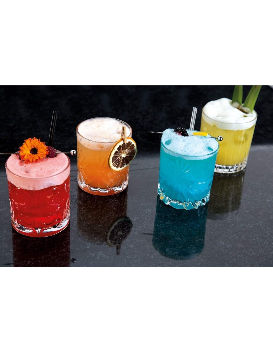 BICCHIERI LIQUORI E BIRRA: vendita online Set 4 Bicchieri RCR Mixology DOF 31 cl – Cristallo Eco‑Luxion, mix design esclusivi...
